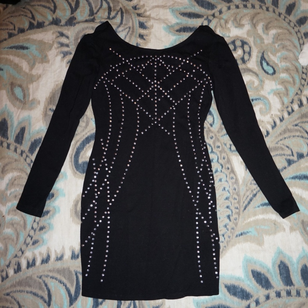 🎆 Studded Black Forever 21 Dress